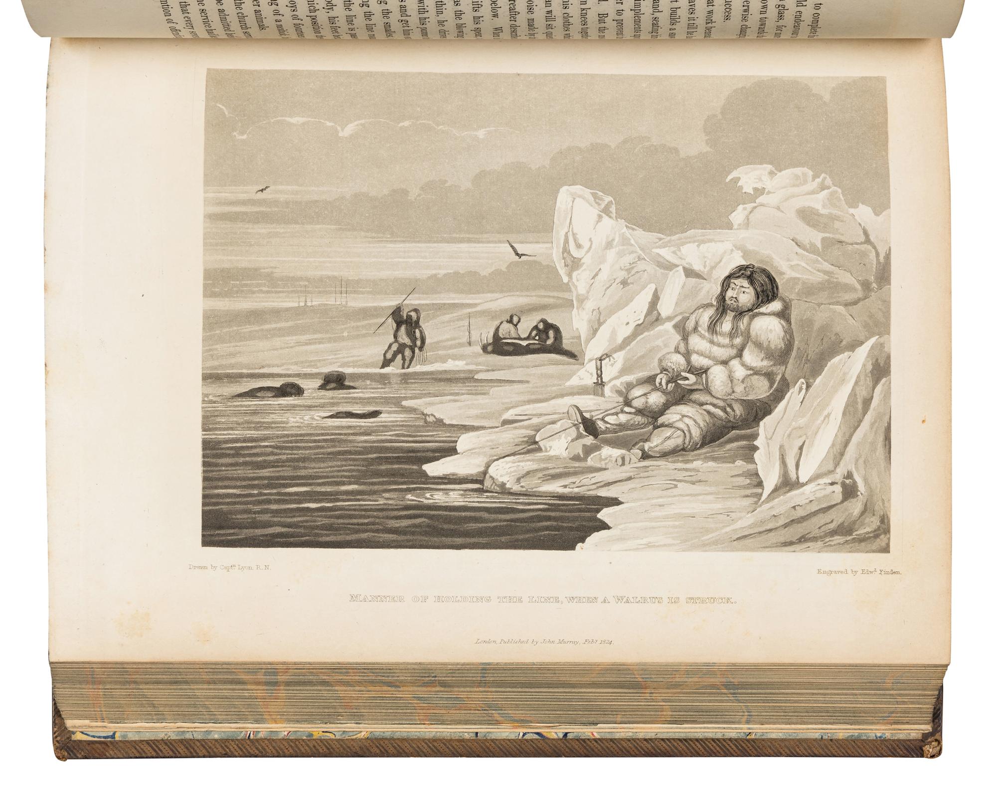 PARRY, William Edward, Sir (1790-1855). Journal of a Second Voyage for the Discovery of a North-West Passage from the Atlantic to the Pacific; Performed in the Years 1821-22-23, in His Majesty's Ships Fury and Hecla . London: William Clowes for John Murray, 1824.