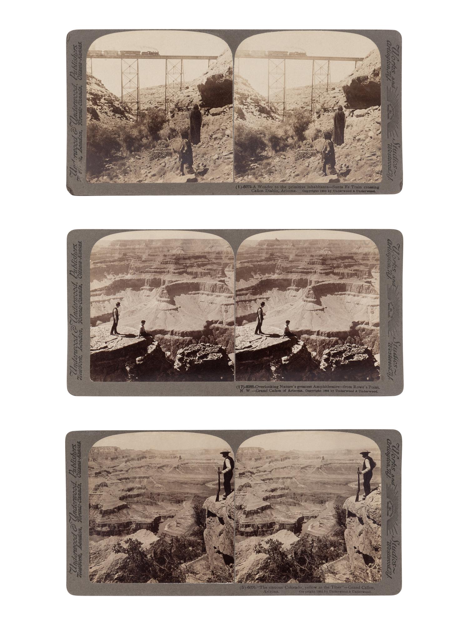 DELLENBAUGH, Frederick S. (1853-1935). The Grand Cañon of Arizona Through the Stereoscope. New York and London: Underwood & Underwood, 1908 [copyright 1904].