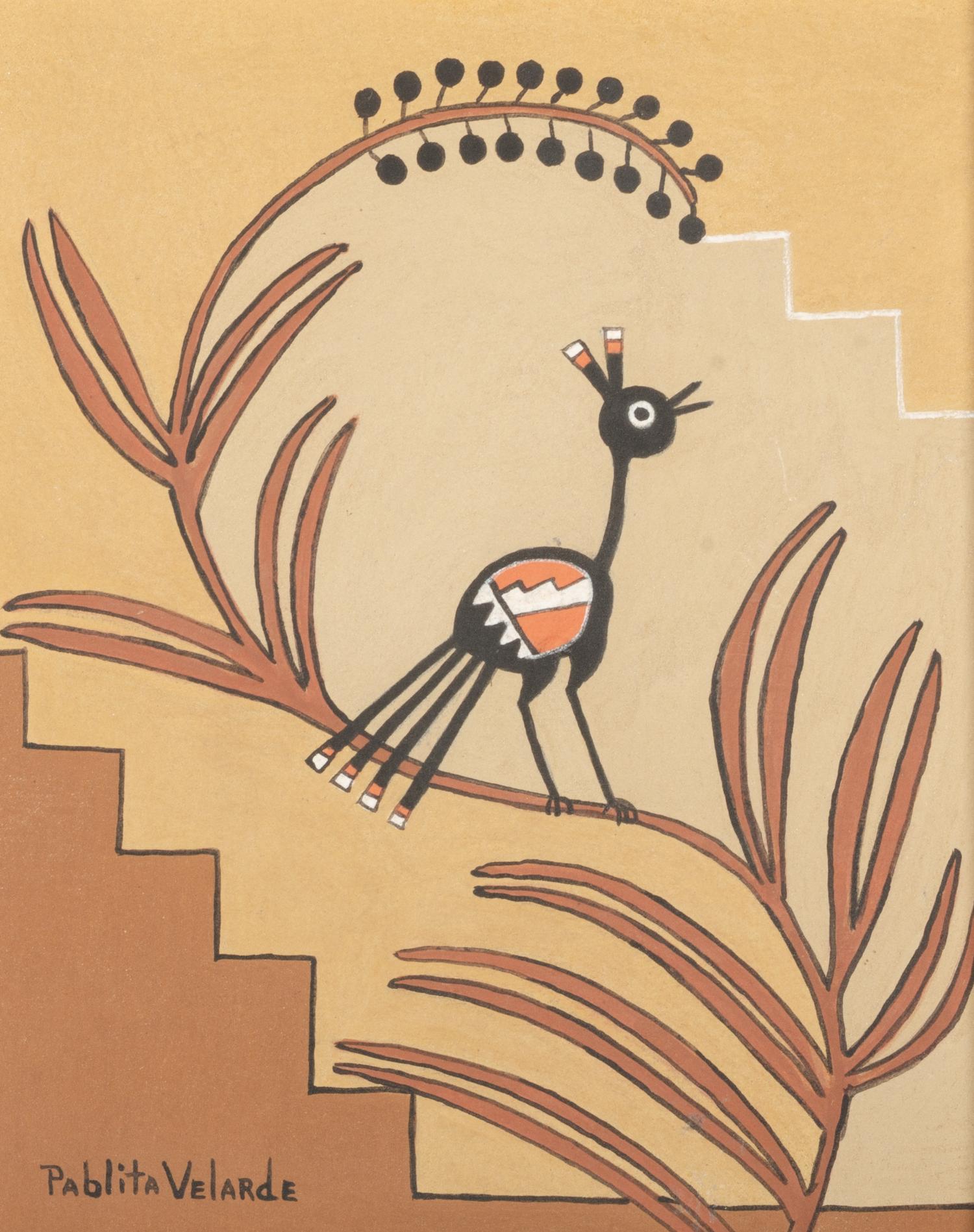 Pablita Velarde Largest 10 x 10 inches — (American, 1918-2006)
