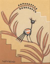 Pablita Velarde Largest 10 x 10 inches — (American, 1918-2006)
