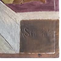 A Terra Cotta Mosaic of Abraham Lincoln by Kristian Schneider 102" W x 2.5" D x 31" H — United States, Circa 1920