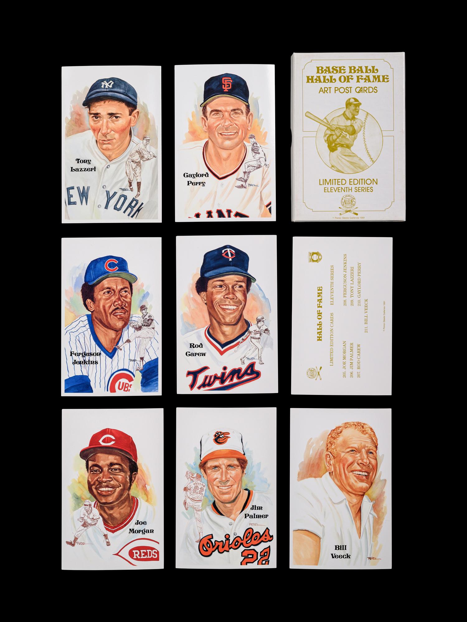 A Complete Run of 1980-2002 Series One Through Fifteen Perez-Steele Baseball Hall of Fame Post Cards