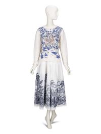 Christian Dior, Embroidered Sweater & Printed Skirt