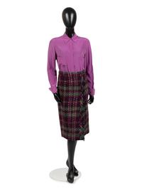 Chanel Plaid Skirt Suit, 1980s