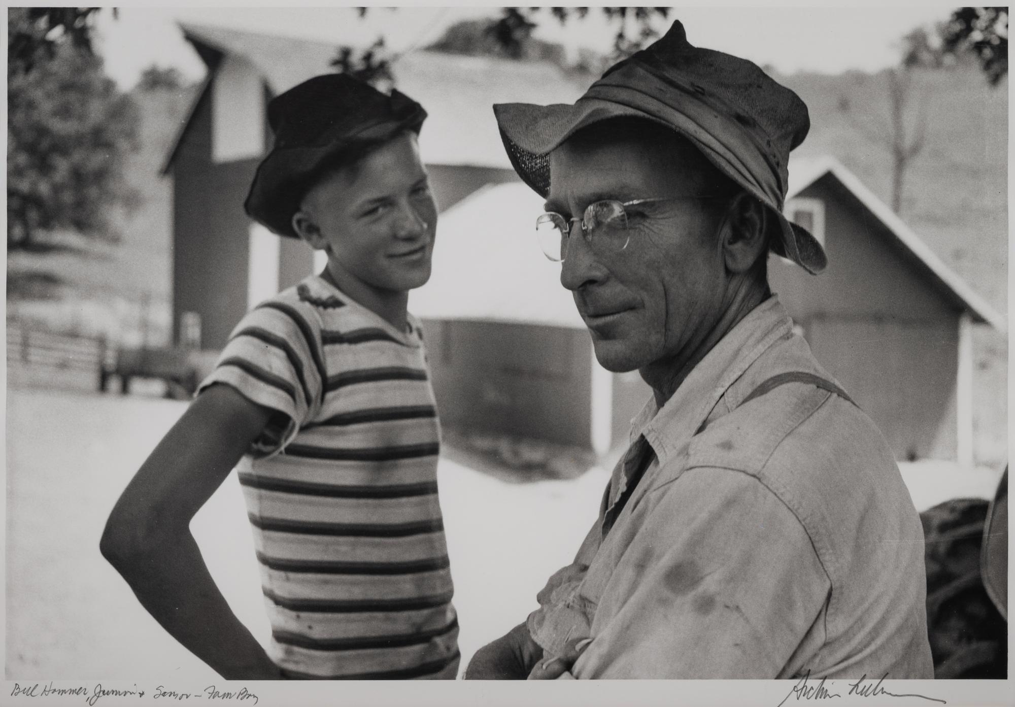 A group of five photographs from the Farm Families Project