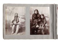 [NATIVE AMERICANS]. Album containing 25 photographs of Native American subjects from Indian Territory, incl. 2 images of Geronimo and works by Lenny & Sawyer and Will Soule.