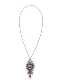 VICTORIAN, DIAMOND PENDANT/BROOCH NECKLACE
