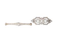 COLLECTION OF DIAMOND BROOCHES