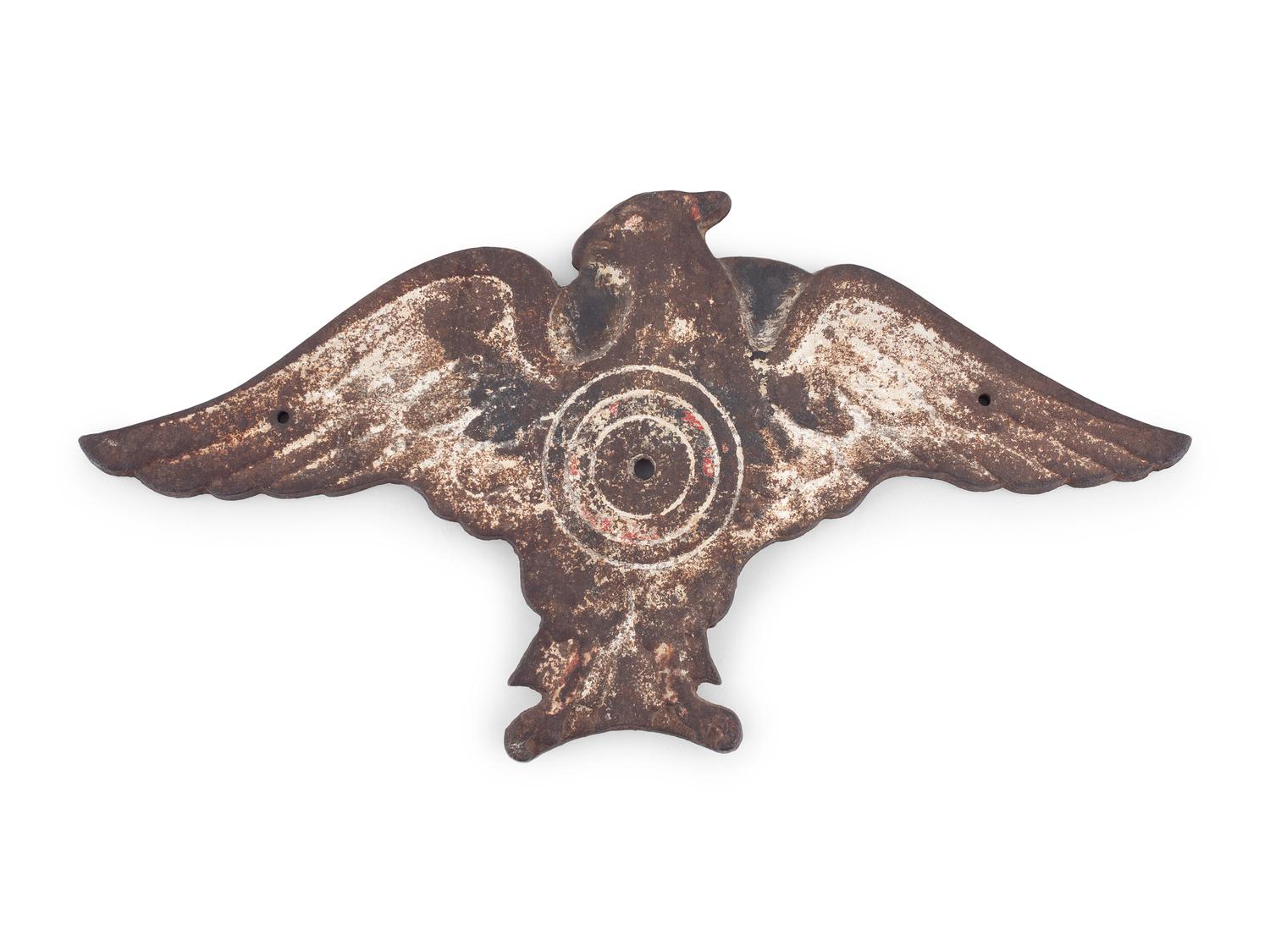 A Cast Iron Spread Winged Eagle Target