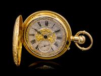 An 18 Karat Yellow Gold Hunter Case Pocket Watch, Ulysse Nardin Locle,
