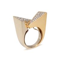 BICOLOR GOLD AND DIAMOND RING