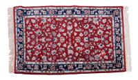 A Persian Wool Mat 5 feet x 3 feet 1 inch. — 2ND HALF 20TH CENTURY