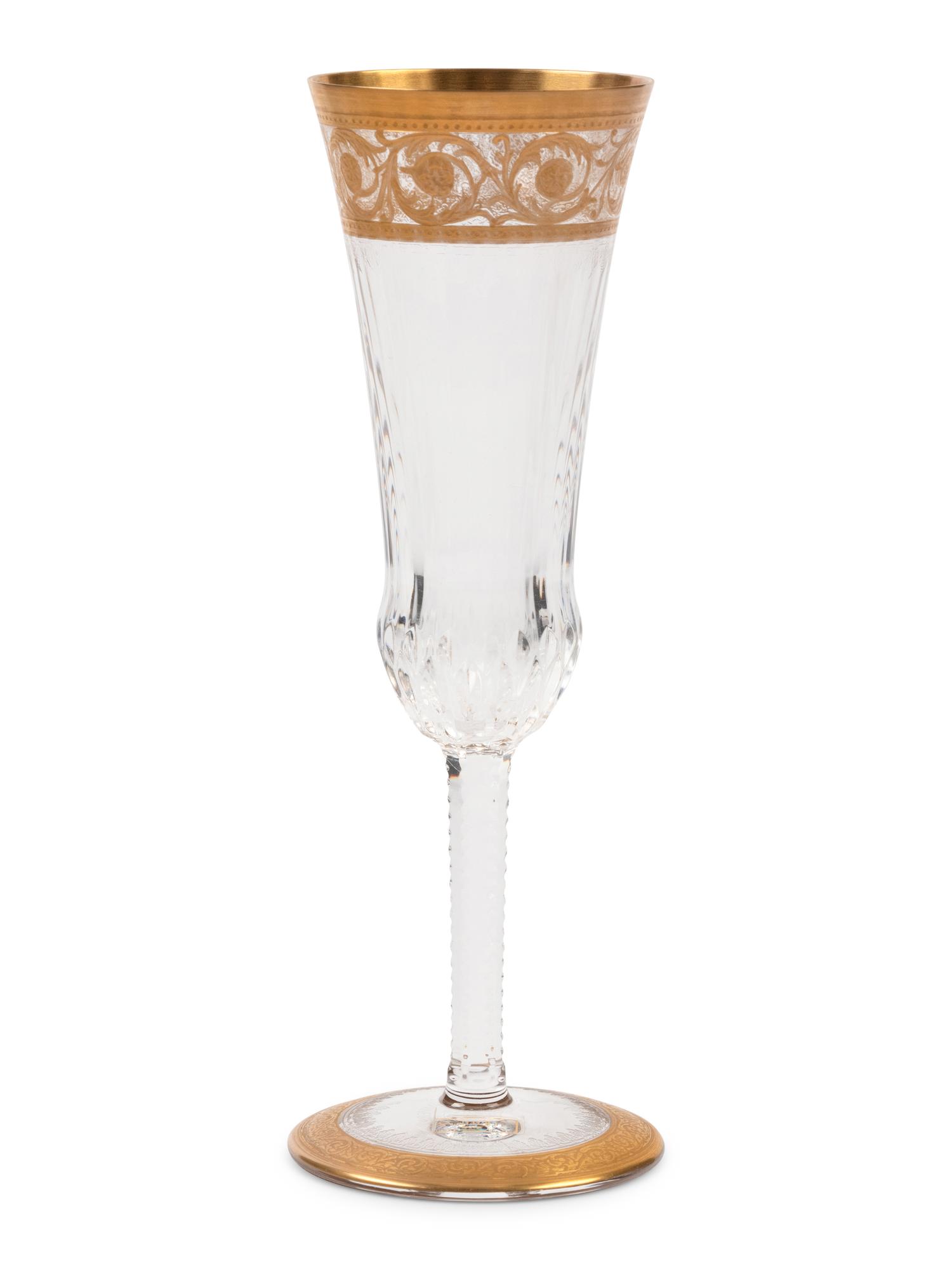 A Saint Louis Thistle Stemware Service