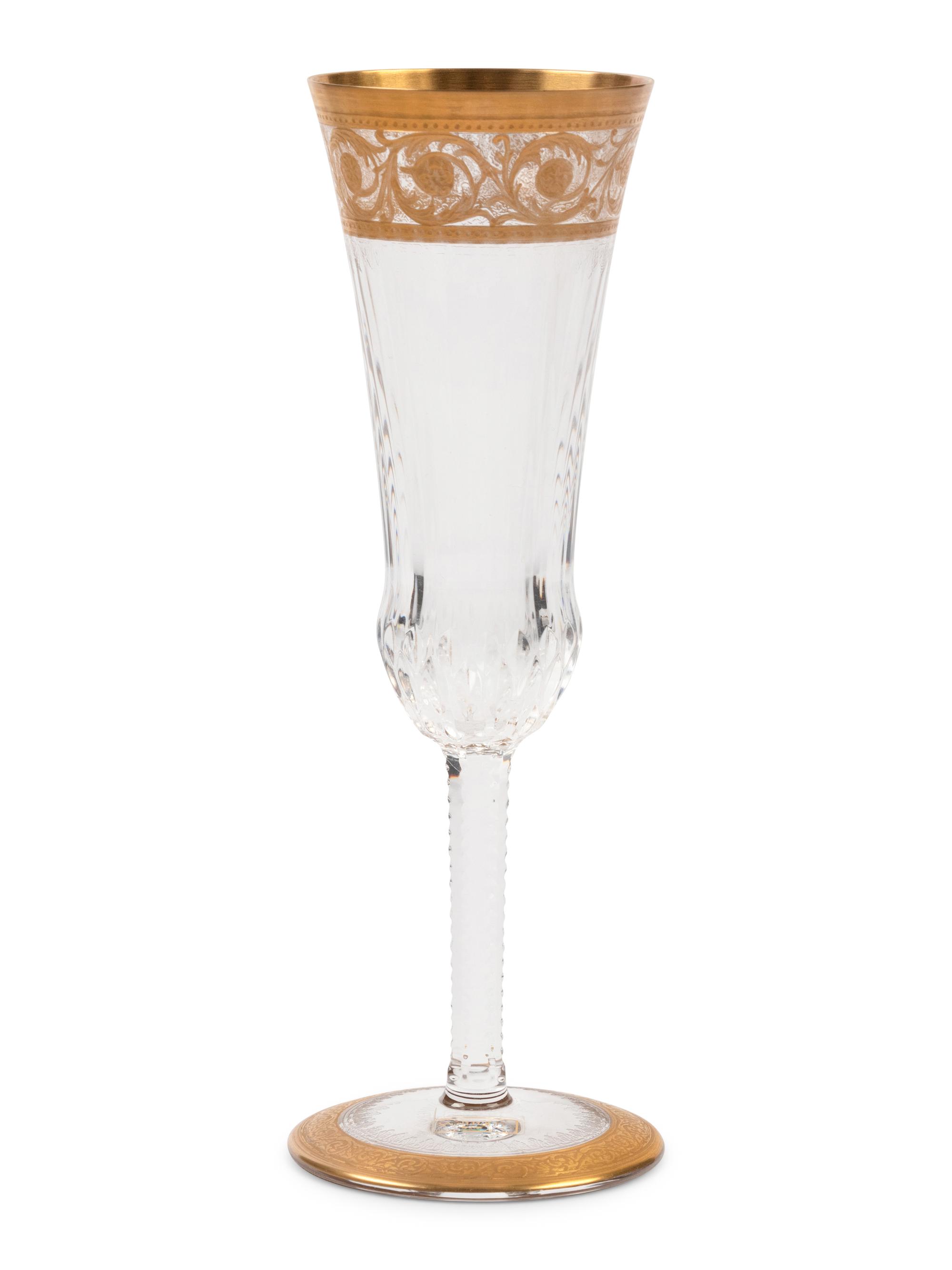 A Saint Louis Thistle Stemware Service