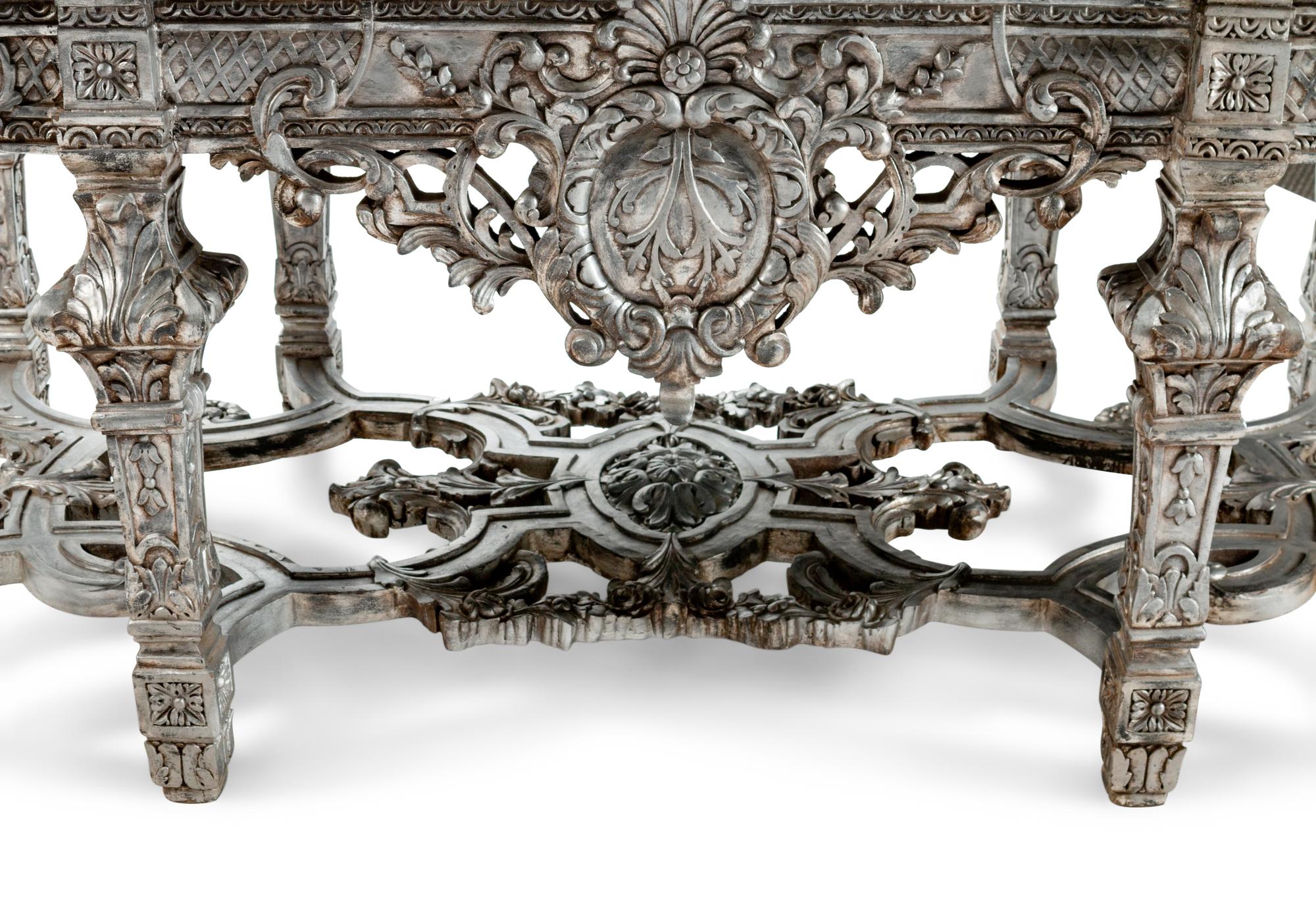 A Régence Style Silvered Wood Center Table