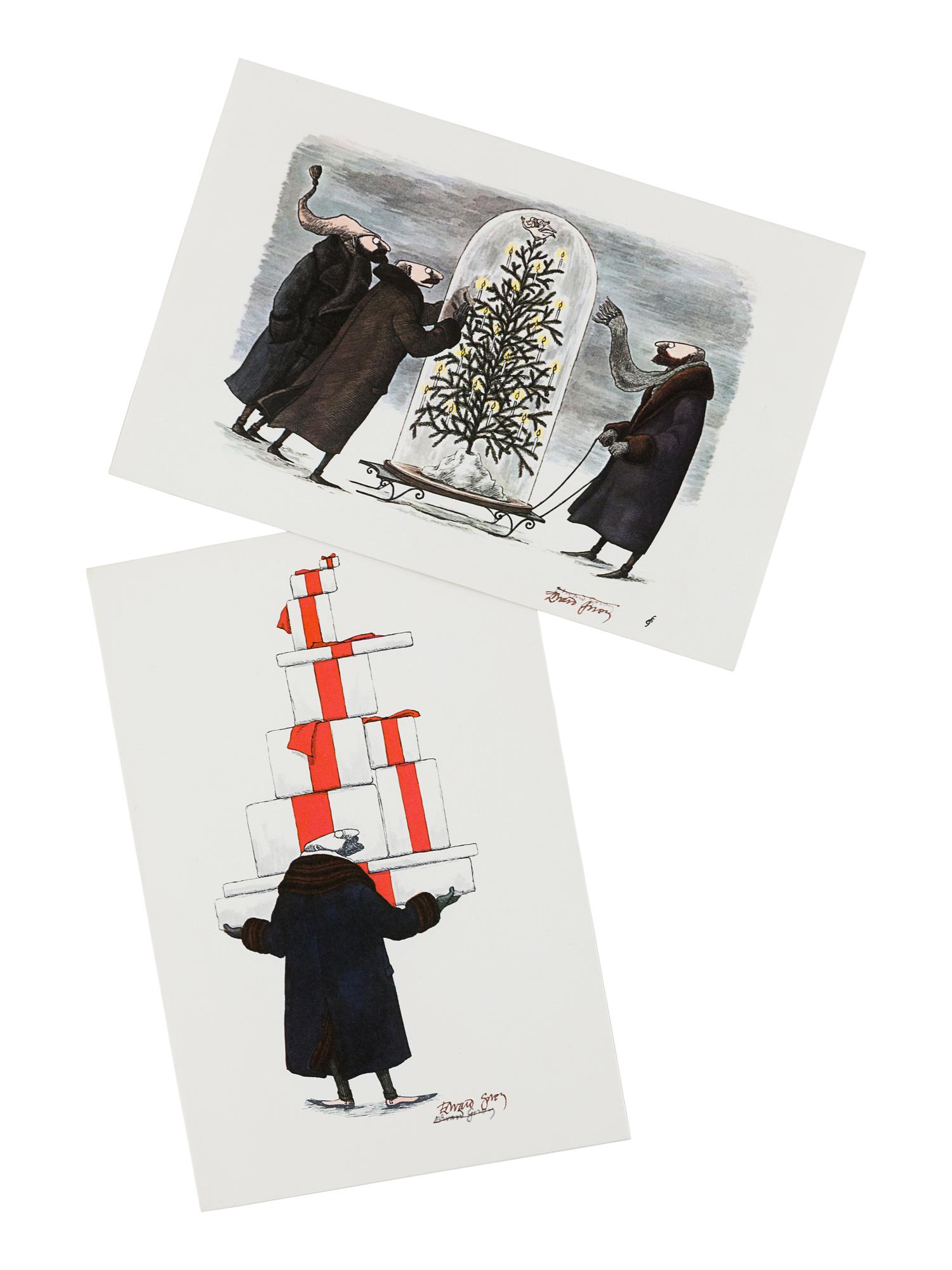 GOREY, Edward. Christmas Cards. New York: Gotham Book Mart, 1977.