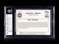 A 1986 Star Michael Jordan Set Break Basketball Card No. 10 The Future BGS 6 EX-MT.