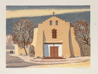 Four Works: A Santa Fe Church, edition 16/120; Atalaya Hill , edition 1/122; Indian Summer , edition 98/120; The Yellow Field , edition 120/120