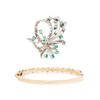 COLLECTION OF GOLD AND GEMSTONE JEWELRY