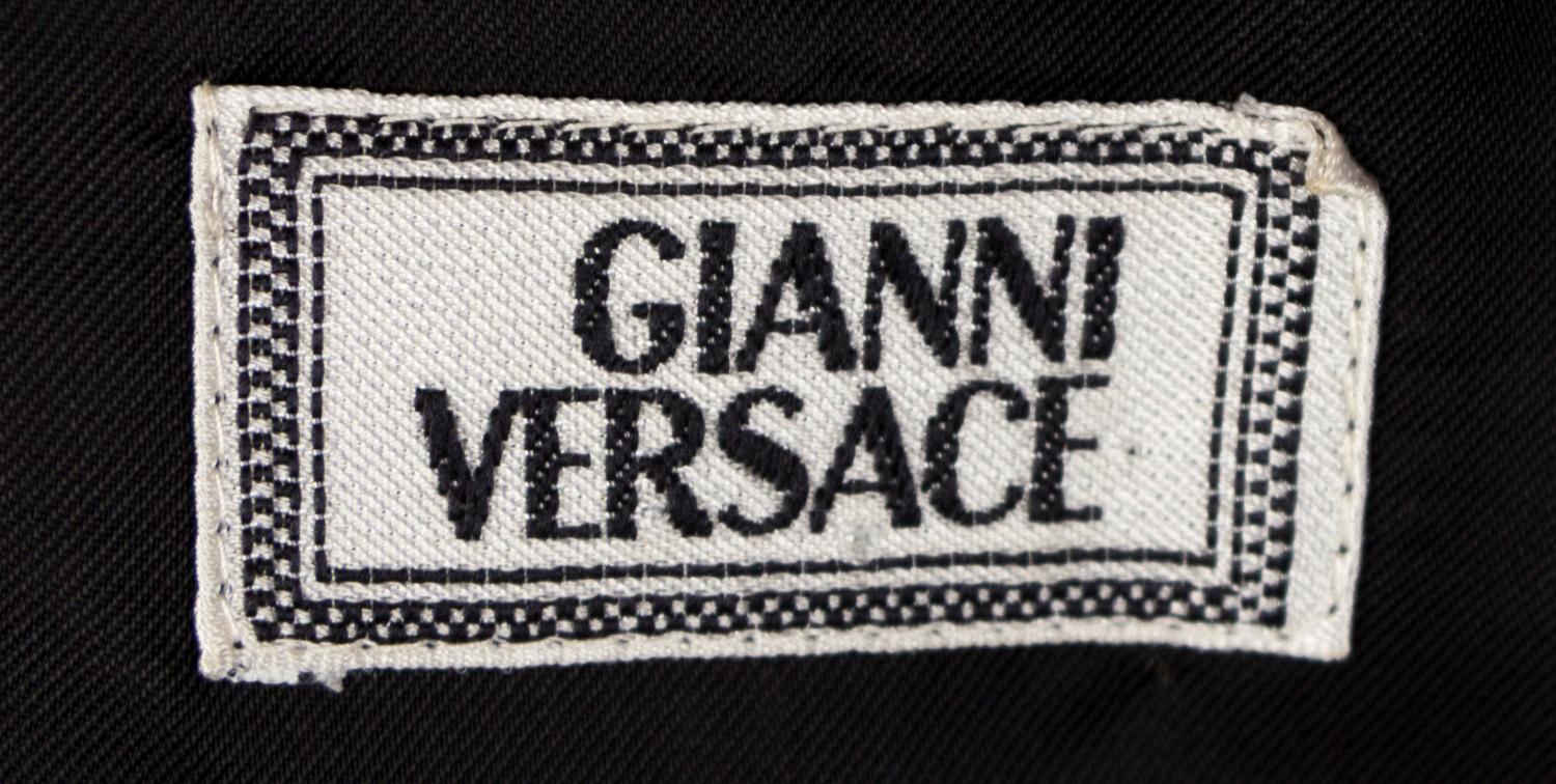 A Gianni Versace Wool Atelier Print Vest, Size 52.