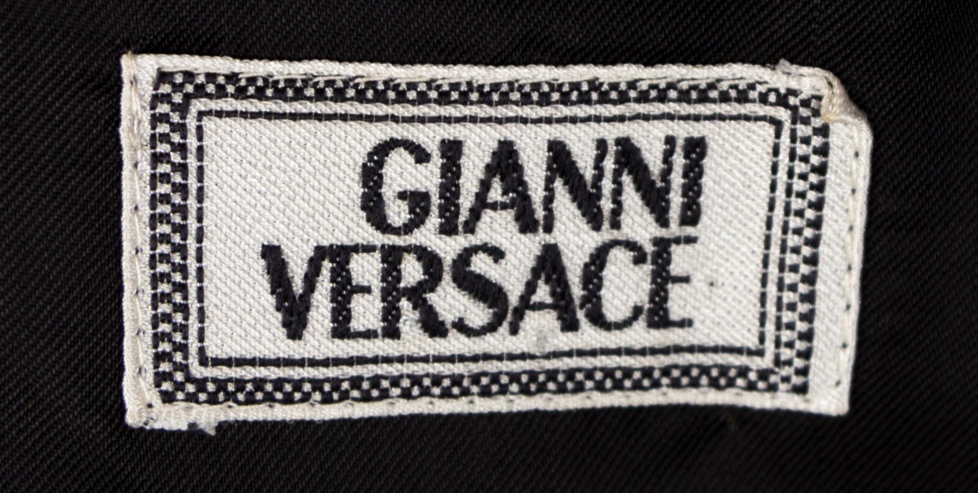 A Gianni Versace Wool Atelier Print Vest, Size 52.