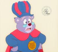 Production cel from the 1985 Walt Disney television series, "Adventures of the Gummi Bears" depicting Zummi.