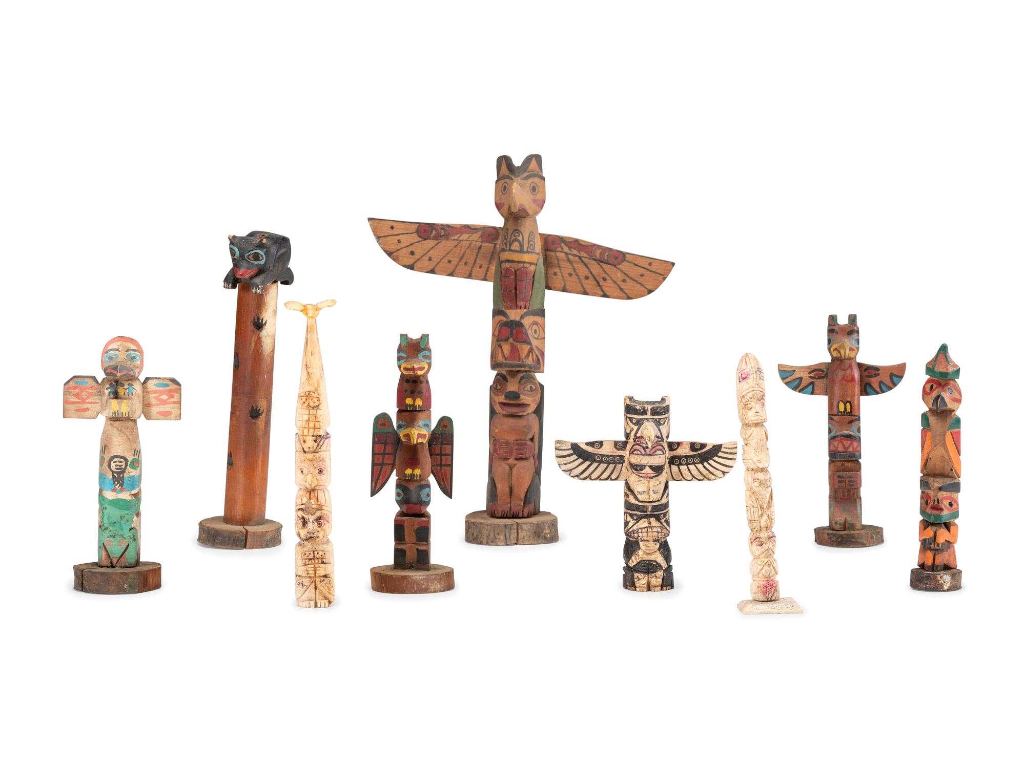 Miniature Souvenir Totem Poles