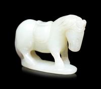 Four Chinese Pale Celadon Jade Carvings