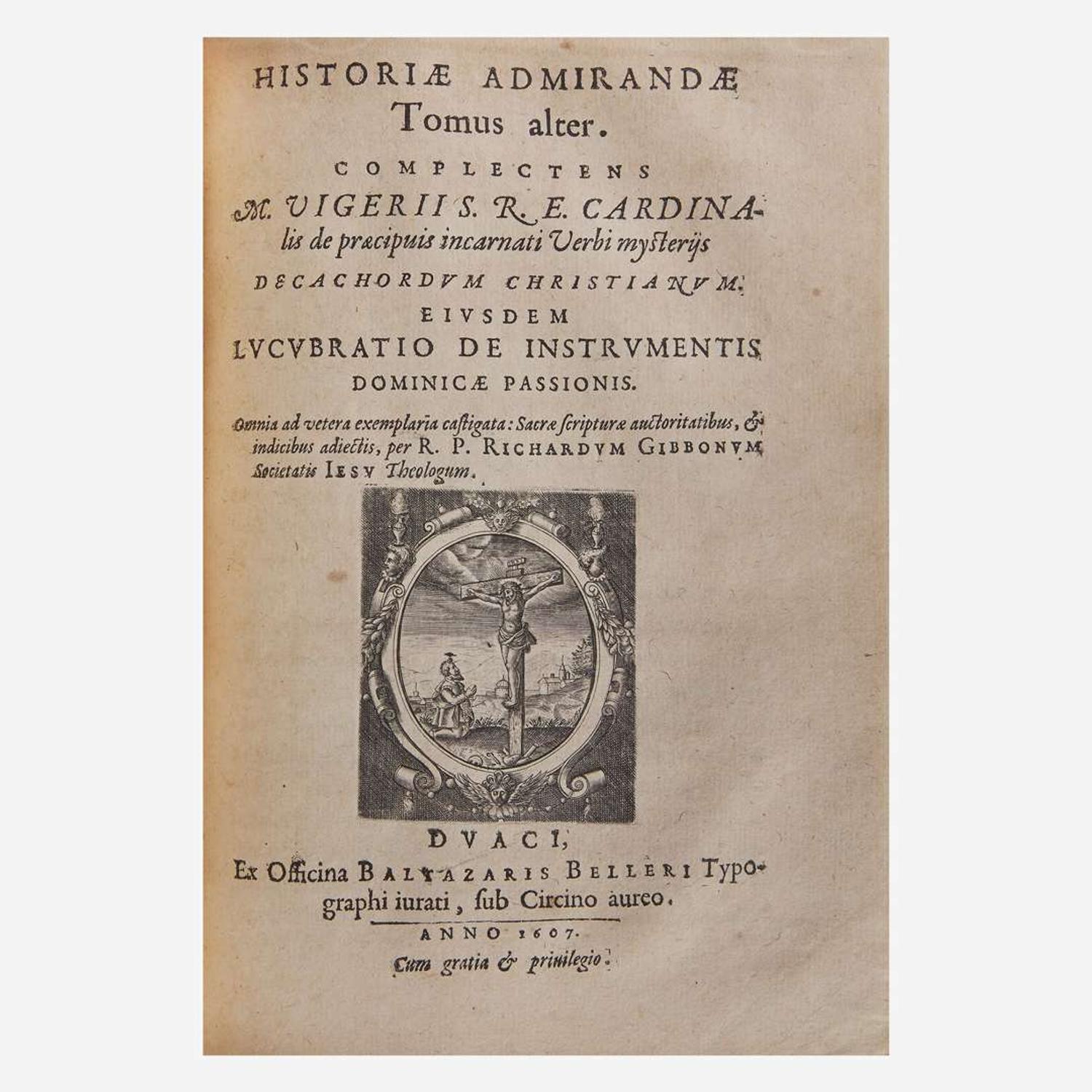 [Religion] [Shroud of Turin] Paleoto, Alphonso, and Daniele Mallonio, and Richard Gibbons Historia admiranda de Jesu Christi stigmatibus sacrae sindoni impressis...