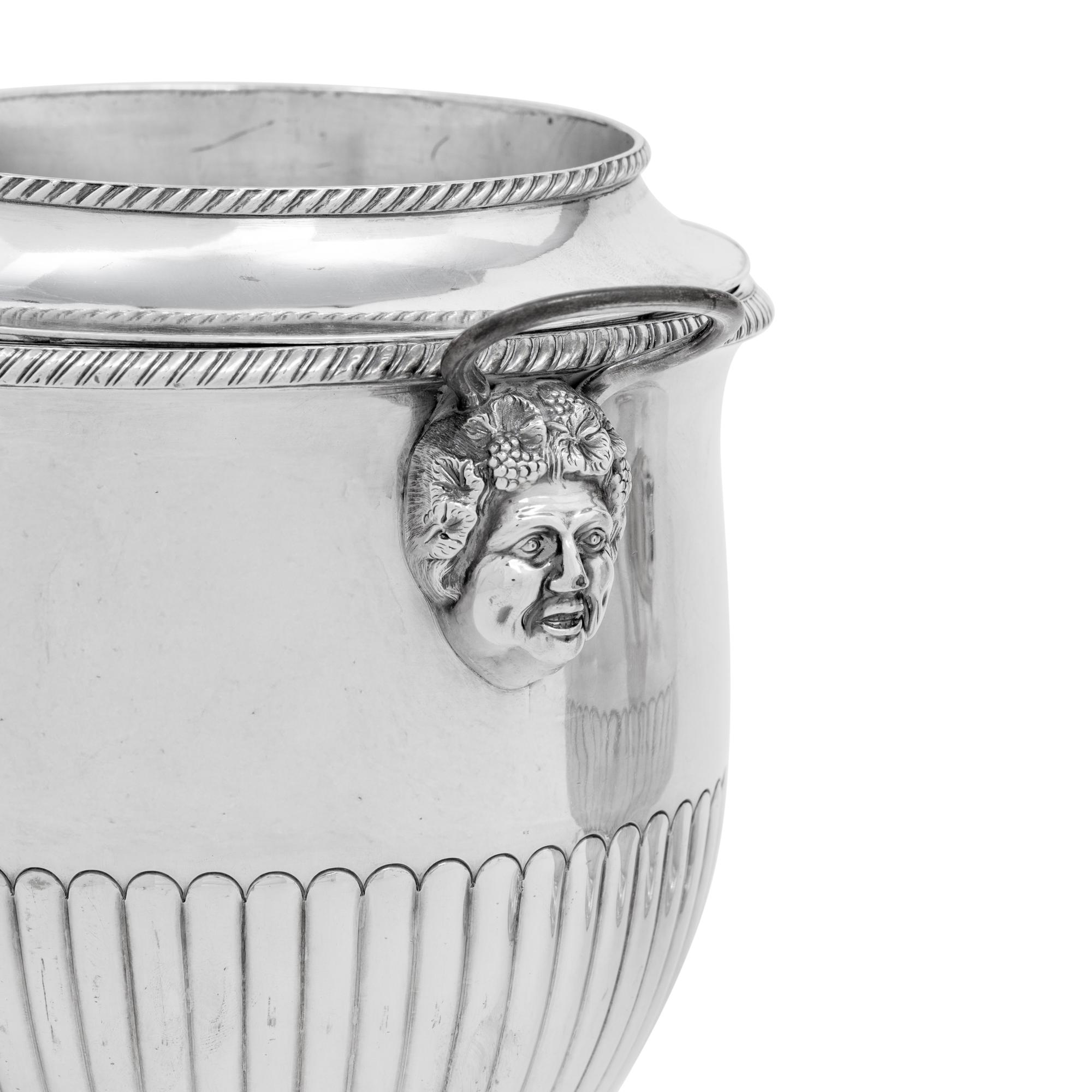 A Pair of Silver-Plate Wine Coolers