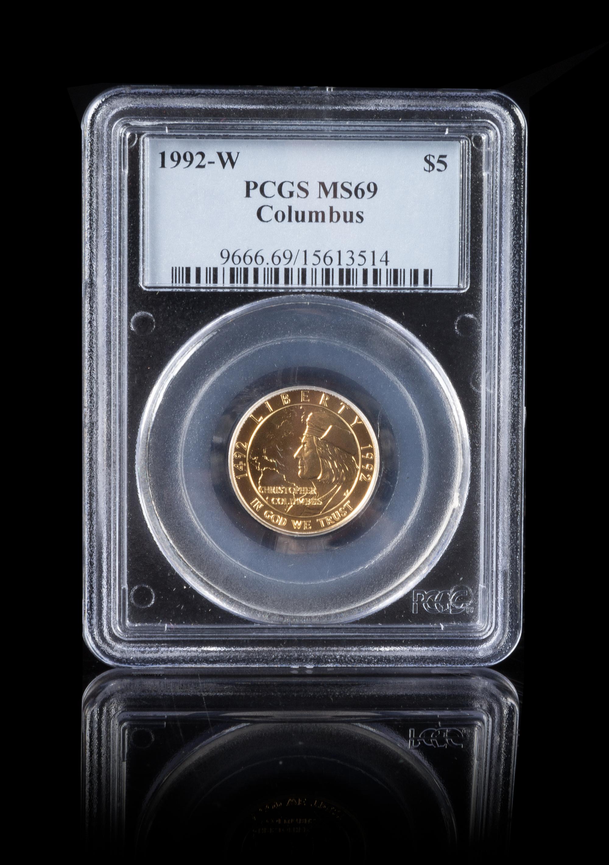 A United States 1992-W Christopher Columbus Quincentennial $5 Gold Coin