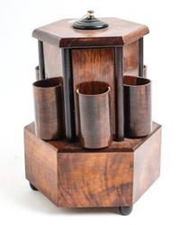 A Swiss Mahogany Music Box Height 8 inches. — BEFAG, 20TH CENTURY