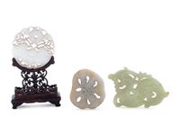Three Chinese Jade Plaques