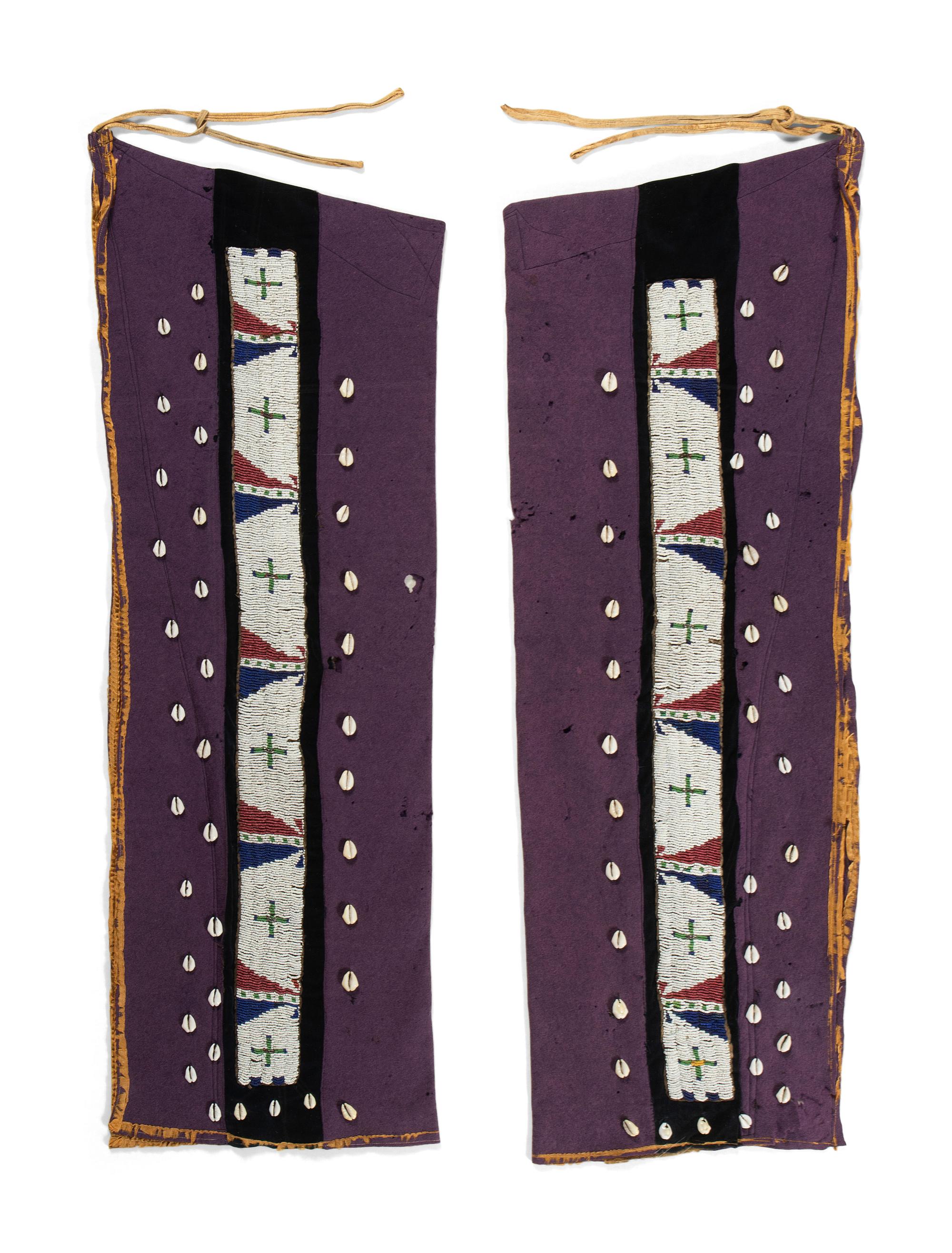 Sioux Beaded Wool Leggings