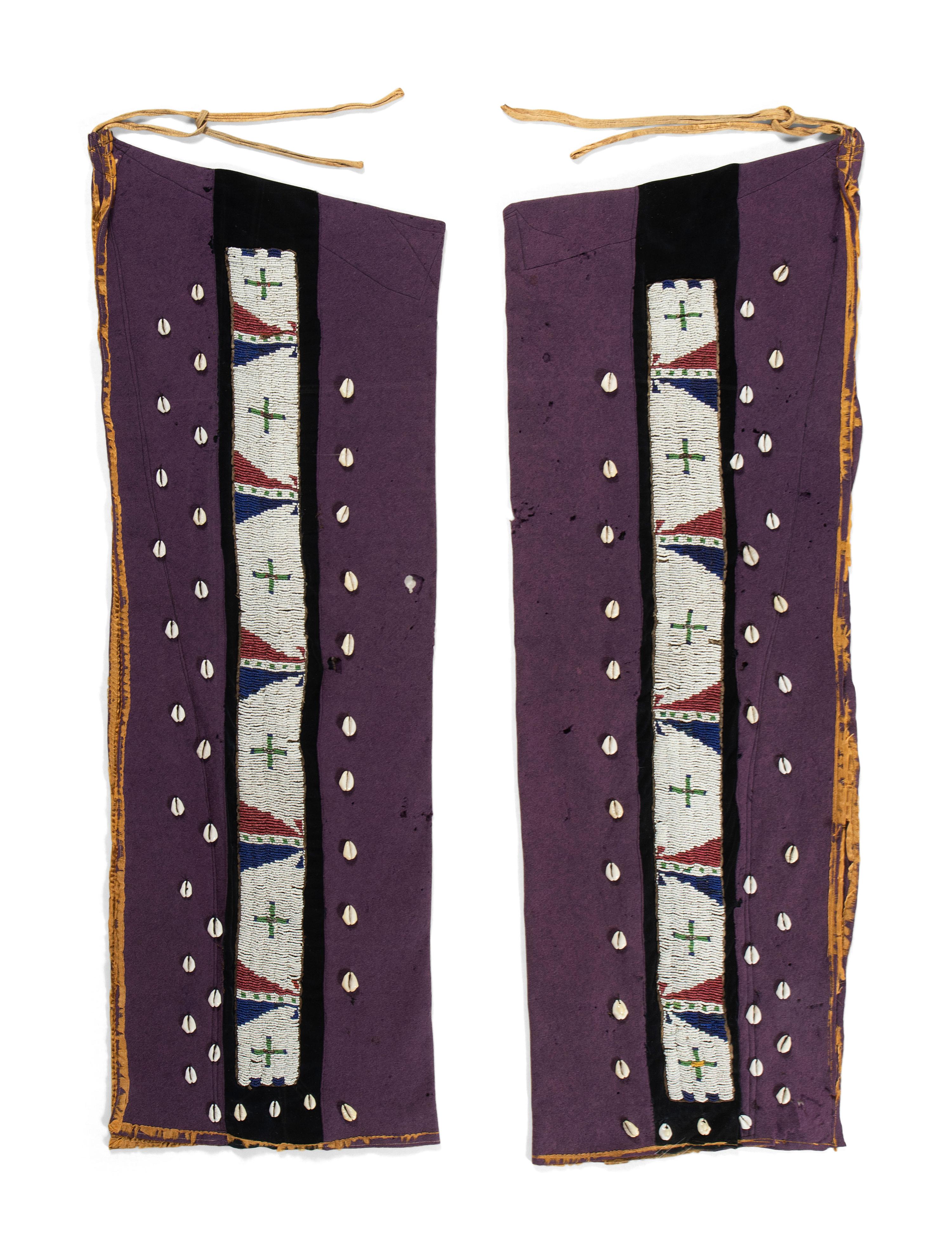 Sioux Beaded Wool Leggings