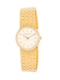 AUDEMARS PIGUET, YELLOW GOLD AND DIAMOND WATCH