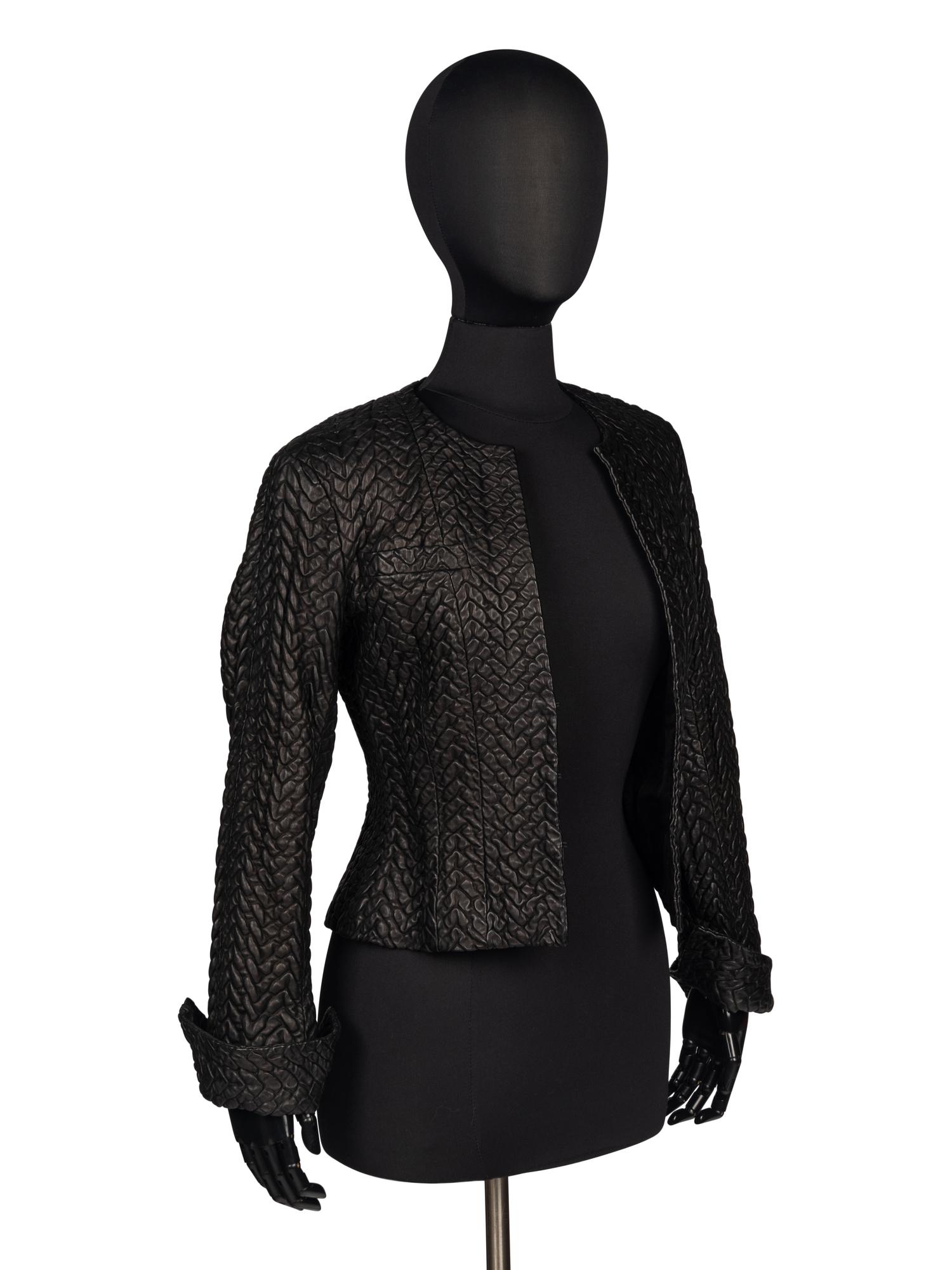 Chanel Embossed Leather Jacket