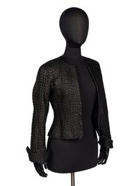 Chanel Embossed Leather Jacket