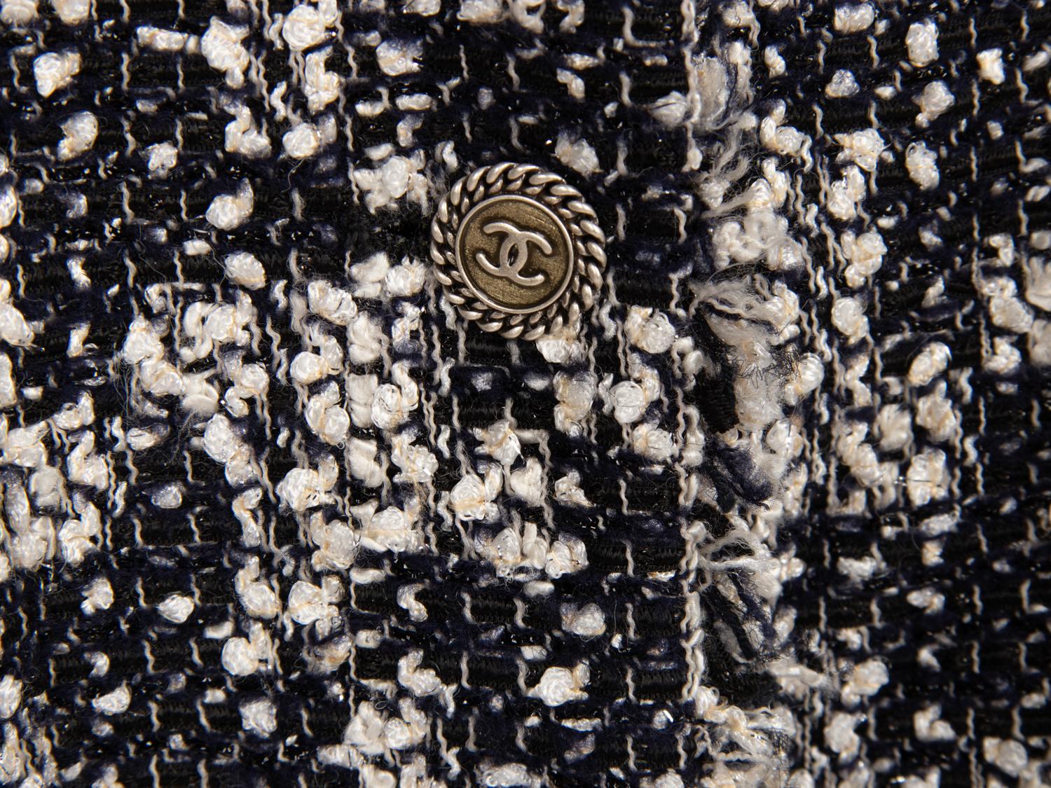 Chanel, Houndstooth Bouclé Tweed Jacket