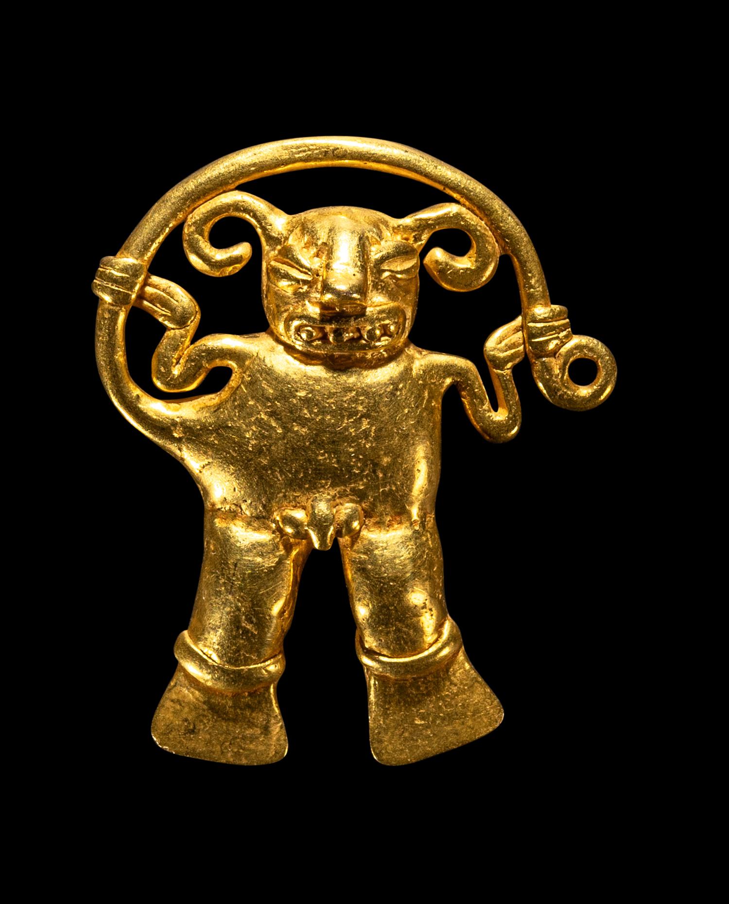 A Veraguas Gold Monkey Pendant