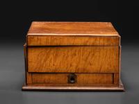 A Victorian Maple Artist's Box with Contents