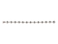 An 18 Karat White Gold, Sapphire and Diamond Bracelet,