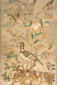 A Pair of Italian Silk and Needlework Panels