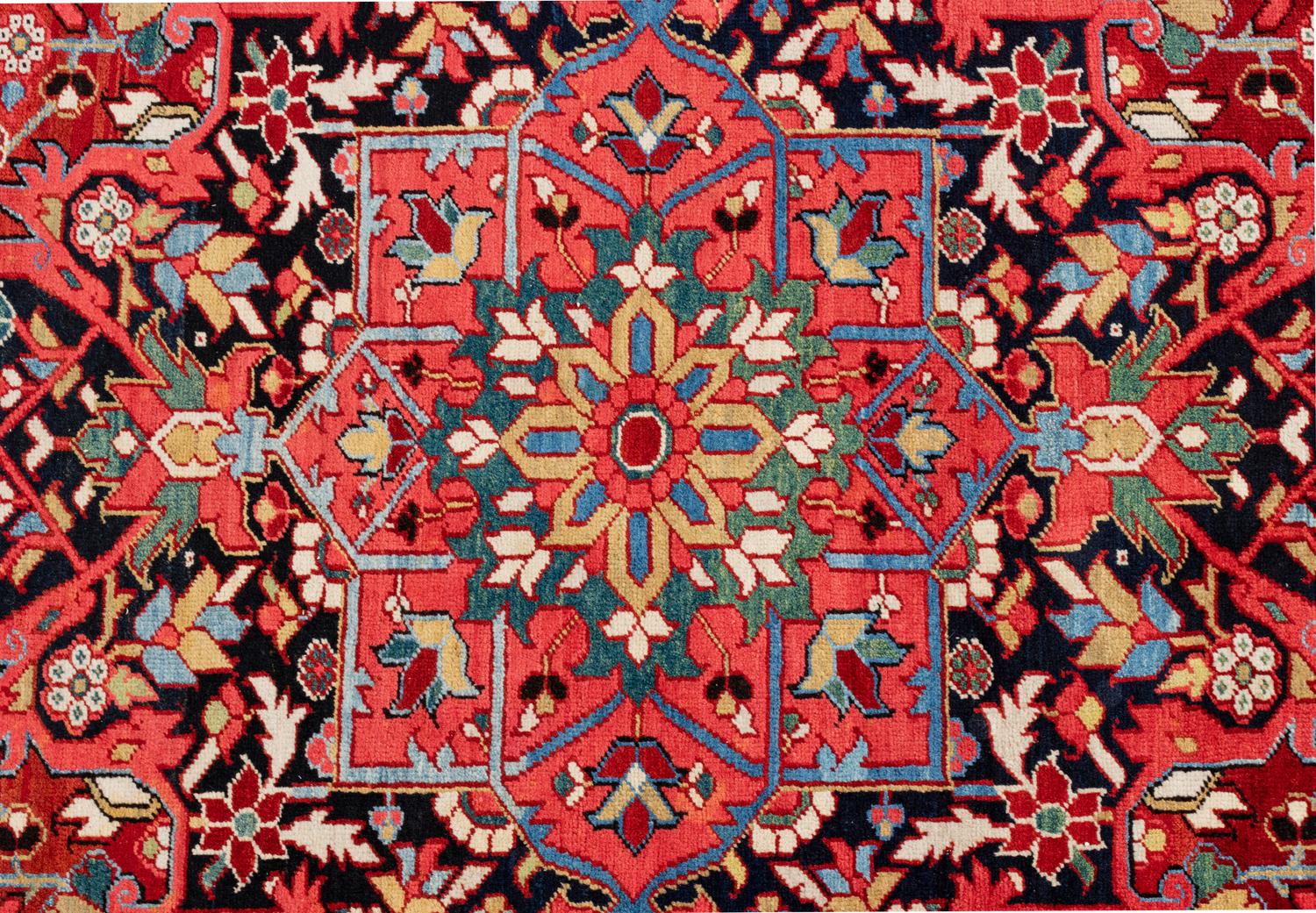 A Heriz Wool Rug