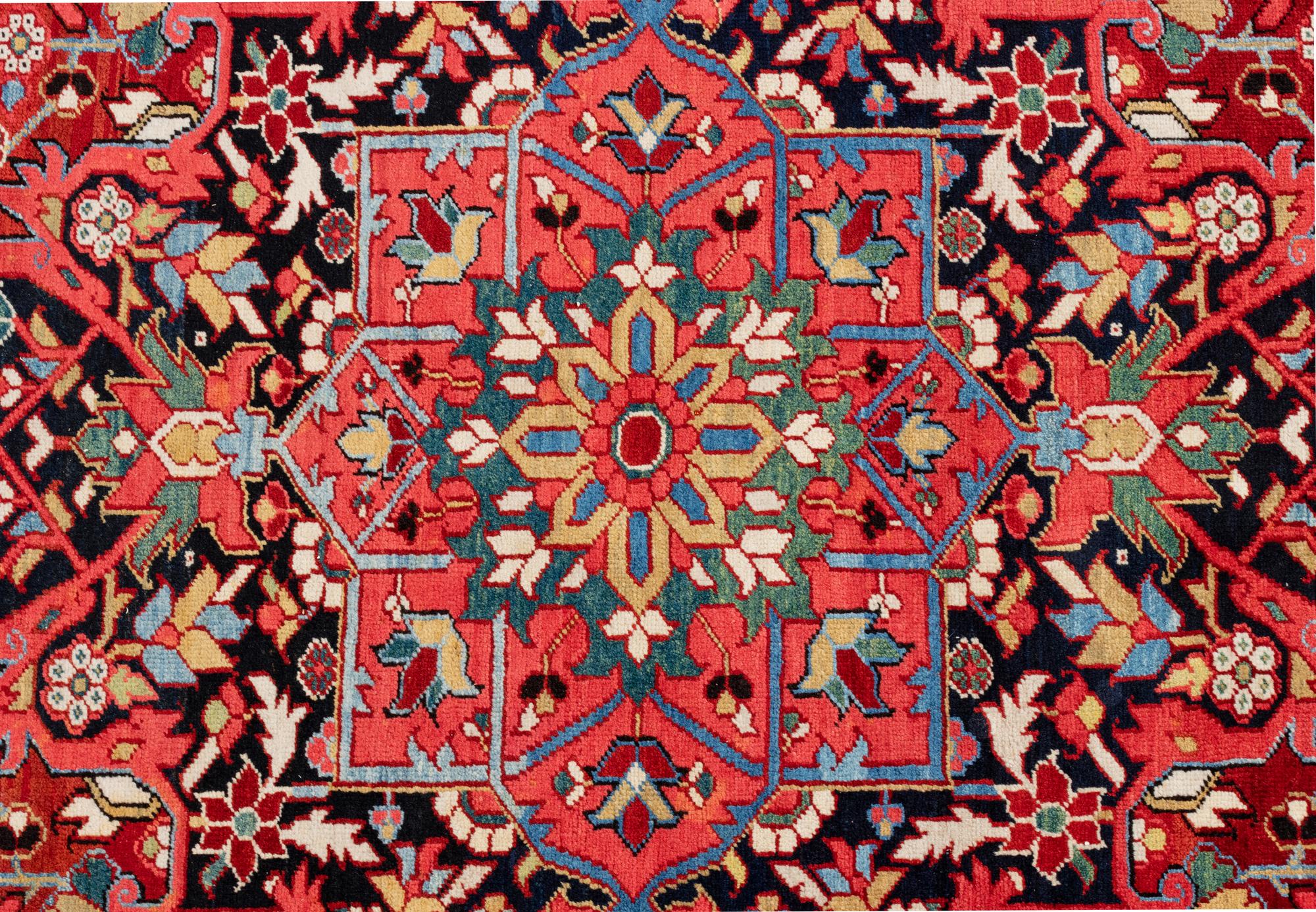 A Heriz Wool Rug