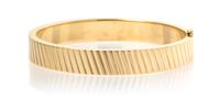 A 14 Karat Yellow Gold Bangle Bracelet, 12.70 dwts.