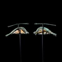 A Pair of Egyptian Bronze Eyes