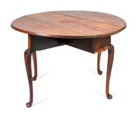 A Queen Anne Cherrywood Drop-Leaf Table