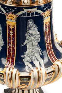 A Pair of Minton Style Porcelain Urns