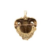 DIAMOND AND EMERALD ARIES PENDANT/BROOCH